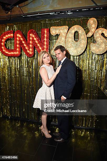 Kate Bolduan and John Berman attend the CNN The Seventies Launch Party at Marquee on June 9, 2015 in New York City. 25520_236.JPG