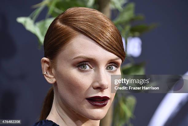 Actress Bryce Dallas Howard attends the Universal Pictures' "Jurassic World" premiere at Dolby Theatre on June 9, 2015 in Hollywood, California.