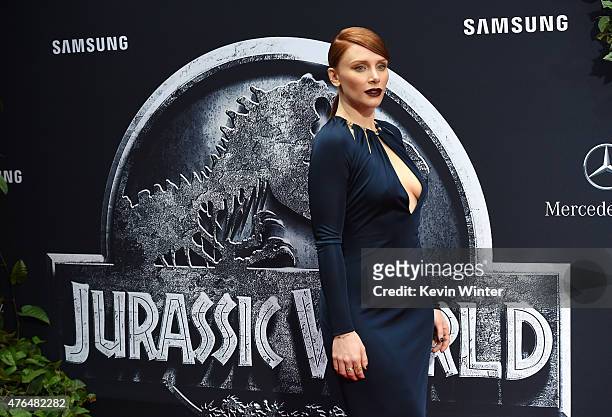 Actress Bryce Dallas Howard attends the Universal Pictures' "Jurassic World" premiere at the Dolby Theatre on June 9, 2015 in Hollywood, California.