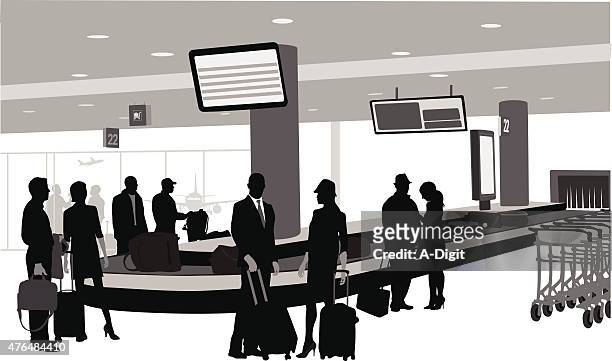 capital airport - cartgate out stock illustrations