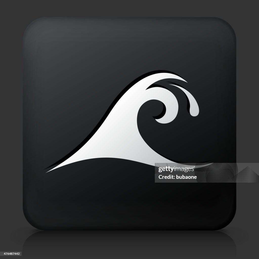 Button Wave Effect Black Square Button With Wave High-Res Vector Graphic - Getty Images
