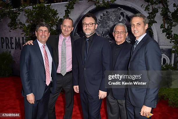 Filmed Ent. Group Chairman Jeff Shell, Universal Pictures President Jimmy Horowitz, Writer/Director Colin Trevorrow, NBCUniversal Vice Chairman Ron...