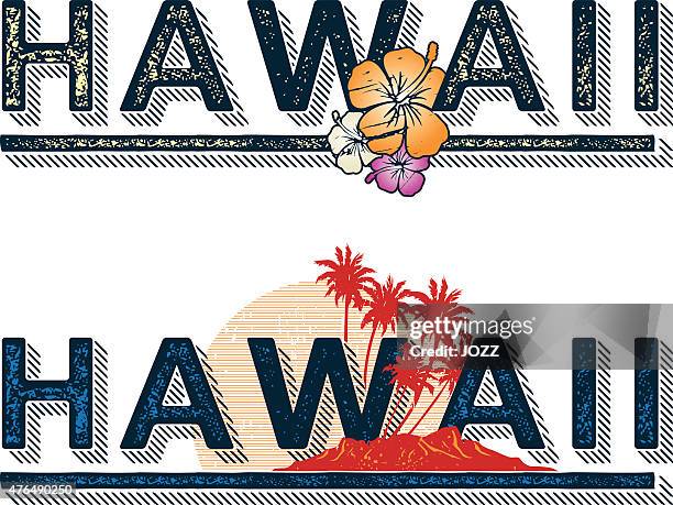 hawaii - aloha stock illustrations