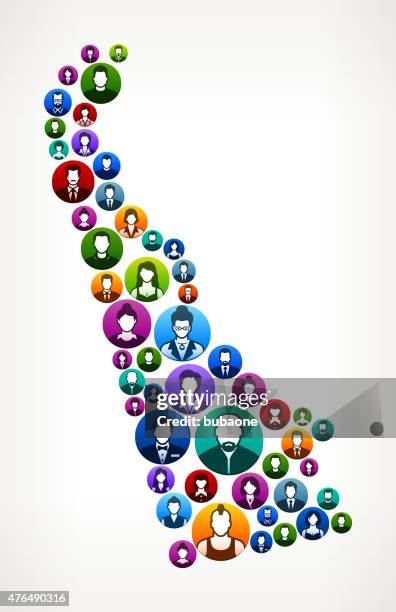 delaware people faces community and communication pattern. - swapping clothes stock illustrations