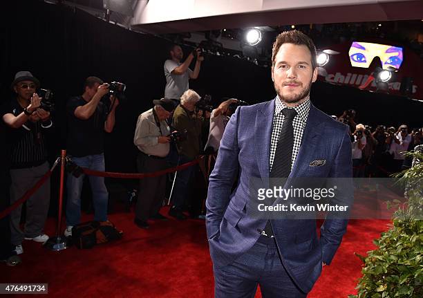 Actor Chris Pratt attends the Universal Pictures' "Jurassic World" premiere at the Dolby Theatre on June 9, 2015 in Hollywood, California.