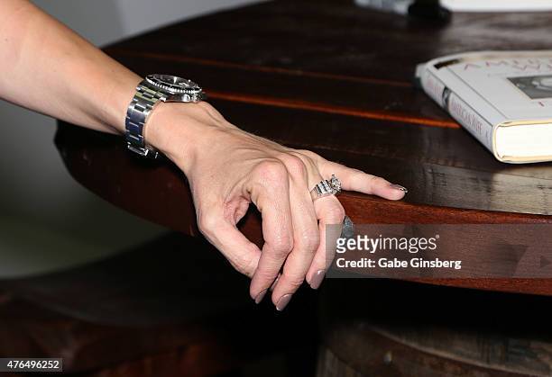 Author Taya Kyle, ring detail, attends the Licensing Expo 2015 at the Mandalay Bay Convention Center on June 9, 2015 in Las Vegas, Nevada.