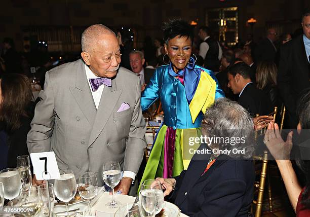 Former Mayor of New York City David Dinkins and actress Cicely Tyson attend the I Have A Dream Foundation "Spirit of the Dream" Gala at Gotham...