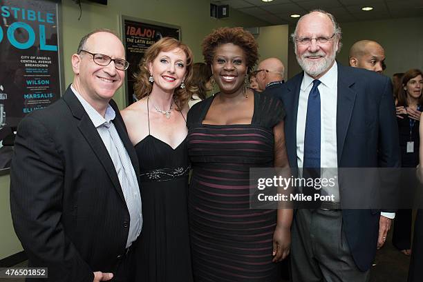 Neil Berg, Rita Harvey, Capathia Jenkins, and Former United States Senator Jon Corzine attend A Night of Broadway Stars at Frederick P. Rose Hall,...