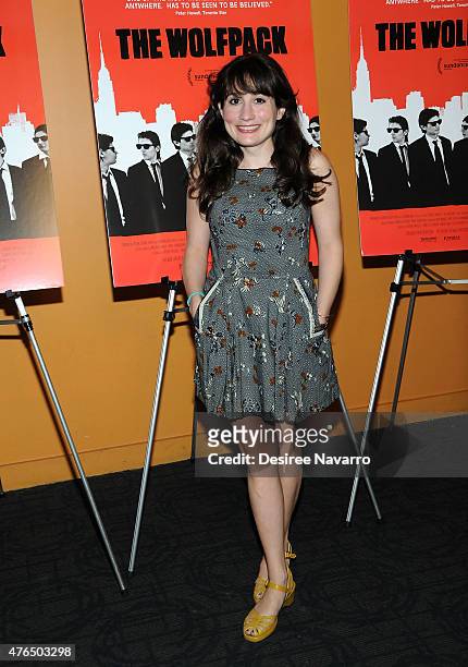 Actress Lucy DeVito attends "The Wolfpack" New York Premiere at Sunshine Landmark on June 9, 2015 in New York City.