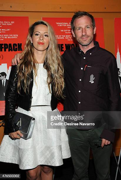 Filmmaker Crystal Moselle and Spike Jonze attend "The Wolfpack" New York Premiere at Sunshine Landmark on June 9, 2015 in New York City.
