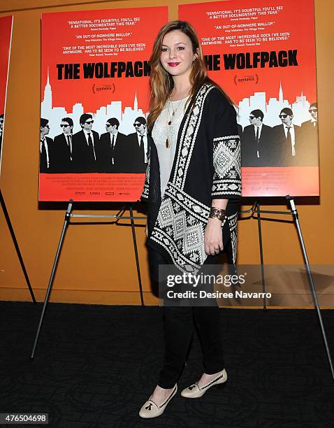 Actress Amber Tamblyn attends "The Wolfpack" New York Premiere at Sunshine Landmark on June 9, 2015 in New York City.