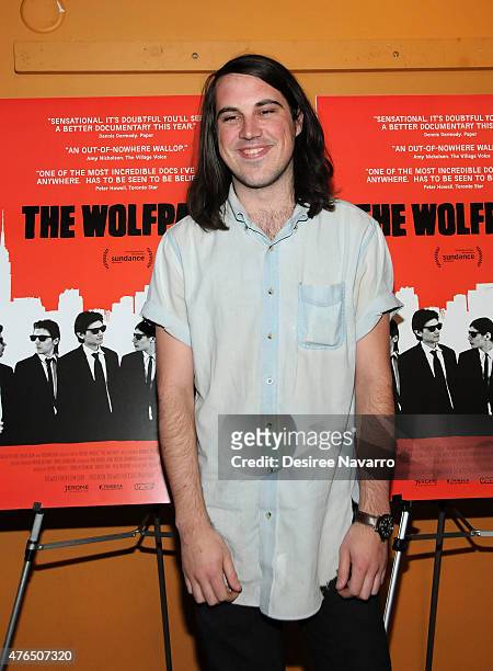 Guitarist Brian Oblivion attends "The Wolfpack" New York Premiere at Sunshine Landmark on June 9, 2015 in New York City.