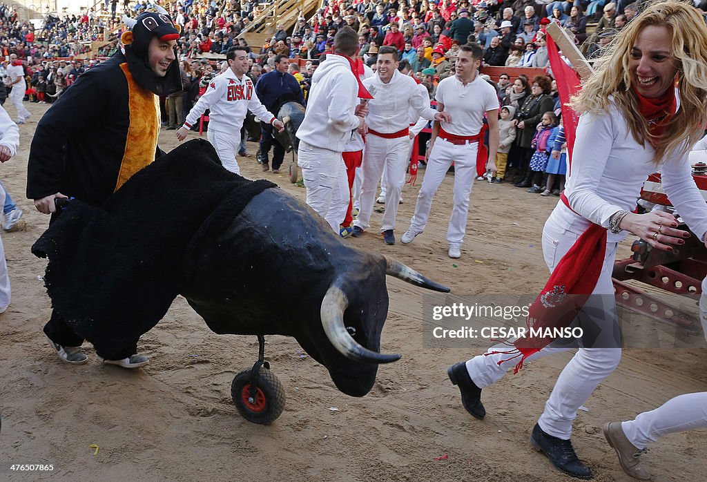 SPAIN-FESTIVAL-CARNIVAL-TORO