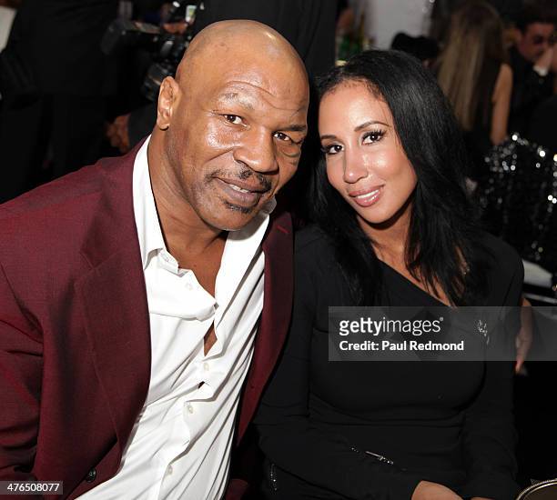 Boxing champion Mike Tyson and his wife Lakiha 'Kiki' Spicer attending the 15th Annual Academy Awards Viewing Party Benefiting Children Uniting...