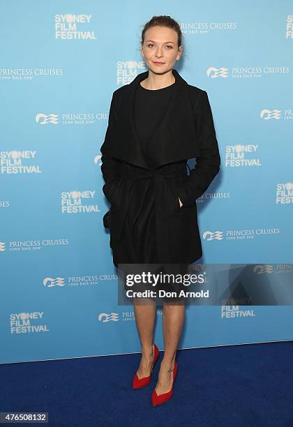 Leeanna Walsman arrives at the' Women He's Undressed' world premiere at the Overseas Passenger Terminal on June 10, 2015 in Sydney, Australia.