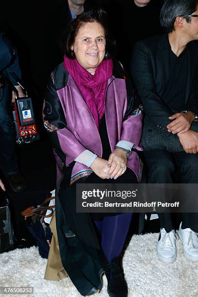Journalist Suzy Menkes, she leaves The International Herald Tribune to become International Vogue Editor at Conde Nast International, attends the...
