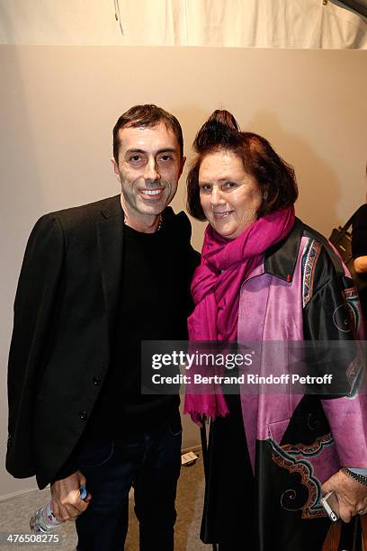 Fashion designer Giambattista Valli and journalist Suzy Menkes, she leaves The International Herald Tribune to become International Vogue Editor at...