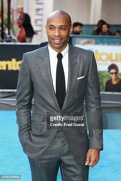 Thierry Henry attends the 'Entourage' European Premiere at Vue West End on June 9, 2015 in London, England.