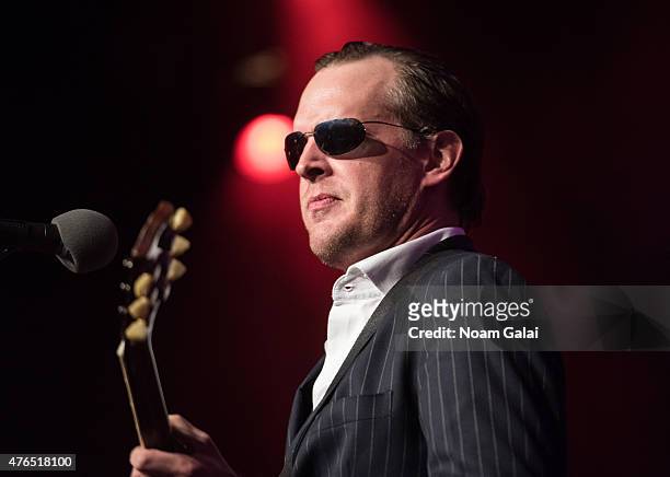 Joe Bonamassa performs during Les Paul's 100th anniversary celebration at Hard Rock Cafe - Times Square on June 9, 2015 in New York City.