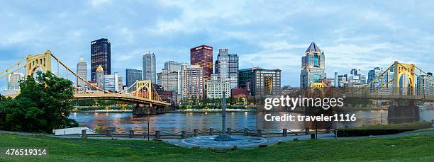 downtown pittsburgh, pennsylvania - sixth street bridge bildbanksfoton och bilder