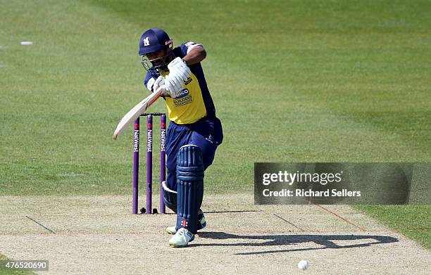 Birmingham Bears Varun Chopra in action during the NatWest T20 Blast between Durham Jets and Birmingham Bears at Emirates Durham ICG, on June 06,...