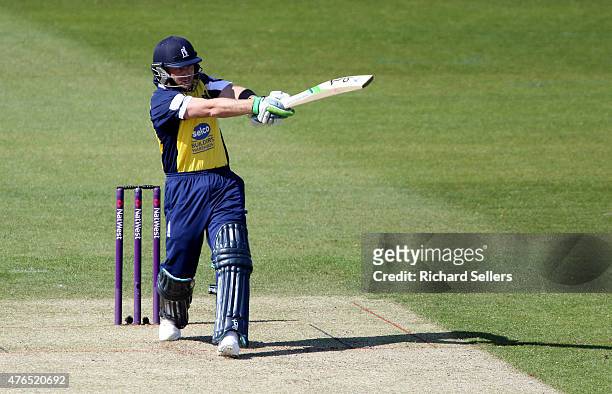 Birmingham Bears Ian Bell in action during the NatWest T20 Blast between Durham Jets and Birmingham Bears at Emirates Durham ICG, on June 06, 2015 in...
