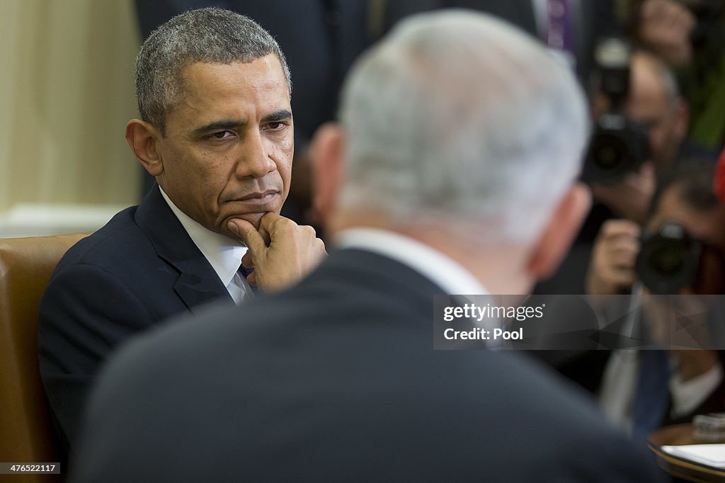 President Obama Meets With Israeli Prime Minister Netanyahu At The White House