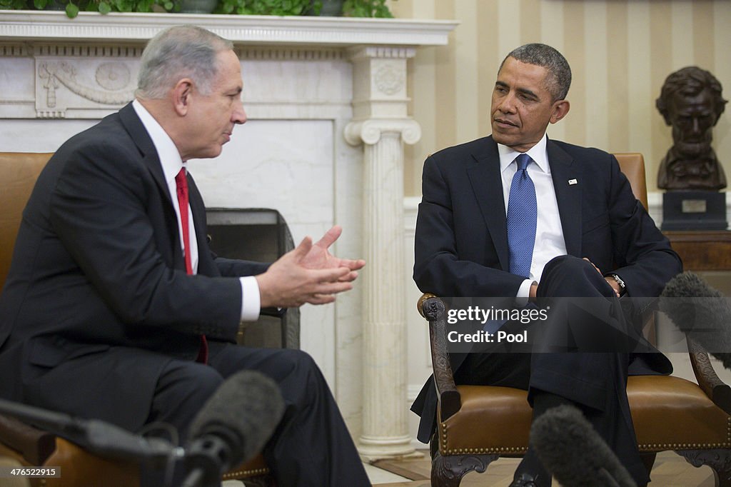 President Obama Meets With Israeli Prime Minister Netanyahu At The White House
