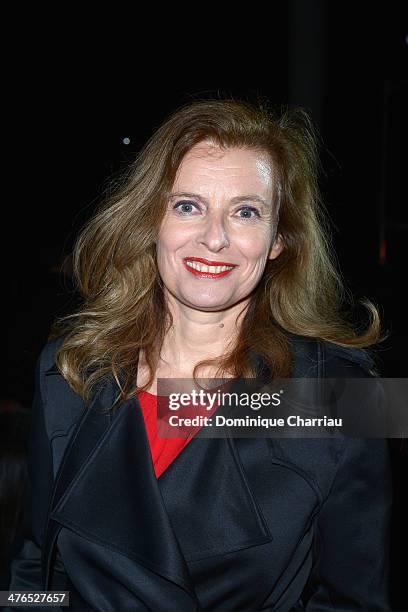 Valerie Trierweiler attends the Saint Laurent show as part of the Paris Fashion Week Womenswear Fall/Winter 2014-2015 on March 3, 2014 in Paris,...