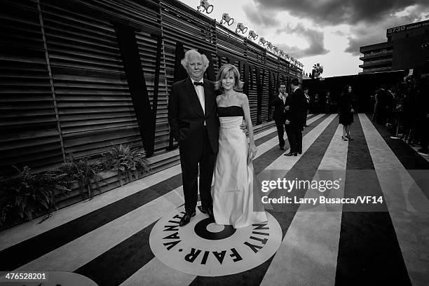 Graydon Carter and Anna Scott Carter attends the 2014 Vanity Fair Oscar Party Hosted By Graydon Carter on March 2, 2014 in West Hollywood, California.