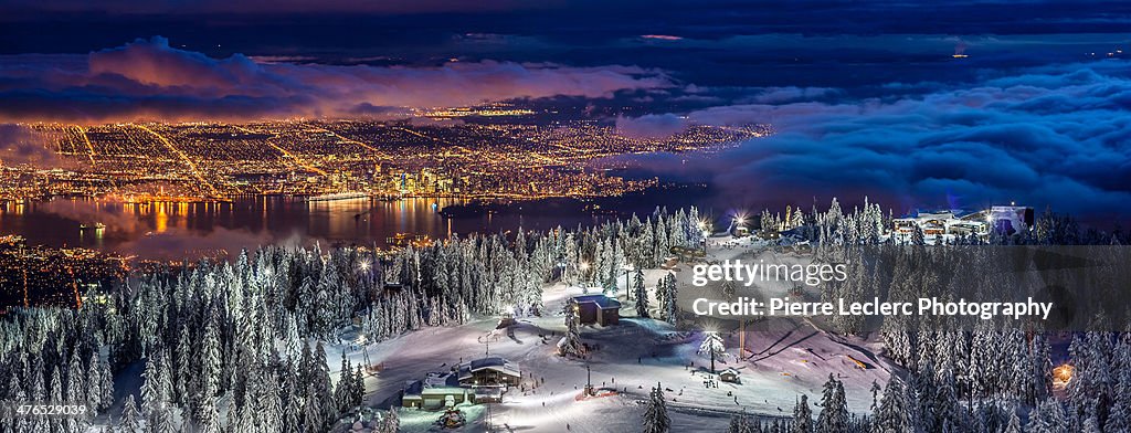 Vancouver city from Grouse Mountain