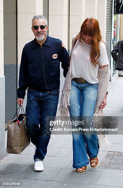 Sergi Arola and Silvia Fominaya are seen on May 6, 2015 in Madrid, Spain.