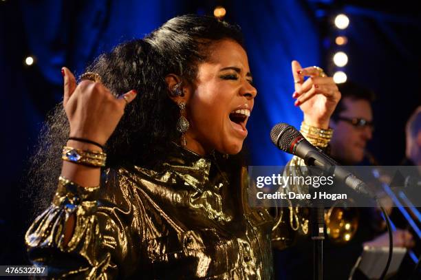 Kelis plays at Metropolis Studios on March 3, 2014 in London, England.