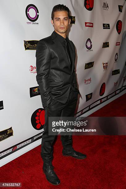 Actor Hector David Jr. Arrives at the Hellman & Waters 4th annual salute to the stars Oscar event at W Hollywood on March 2, 2014 in Hollywood,...