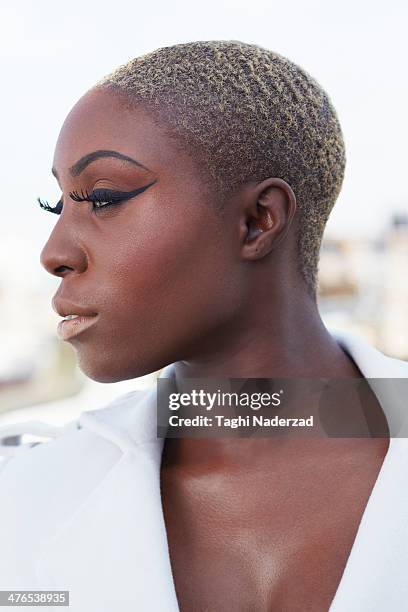 Singer Laura Mvula is photographed for Red Magazine UK on July 15, 2013 in London, England.