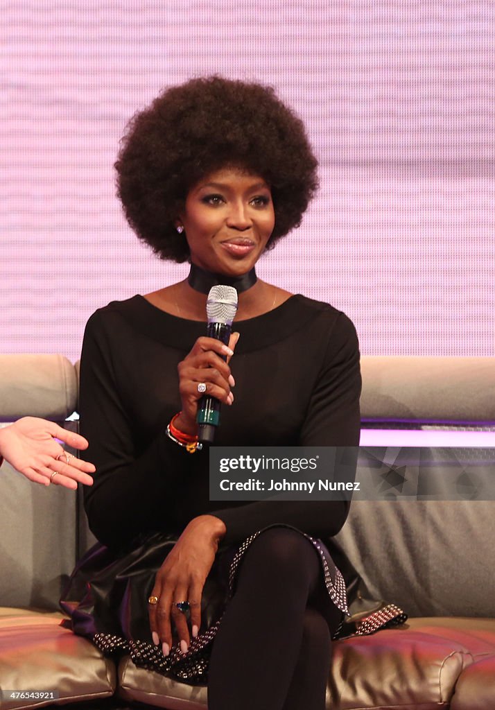 Naomi Campbell & Ashanti Visit BET's "106 & Park"