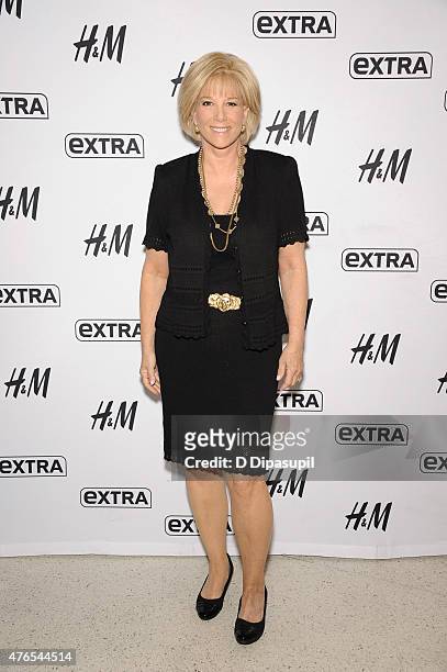 Joan Lunden visits "Extra" at their New York studios at H&M in Times Square on June 10, 2015 in New York City.