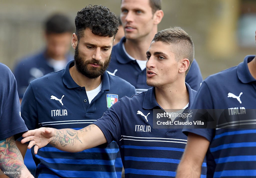 Italy Training Session And Press Conference