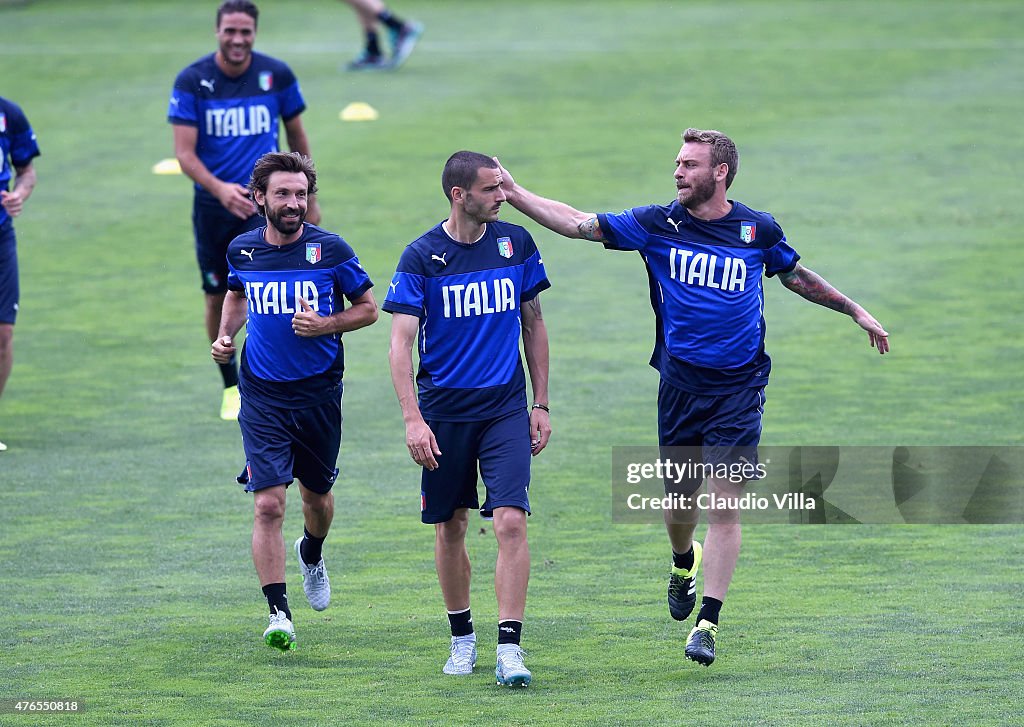 Italy Training Session And Press Conference