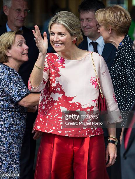 Queen Maxima of The Netherlands attends the concert Children Make Music on June 10, 2015 in Utrecht Netherlands. The aim of the initiative is to...