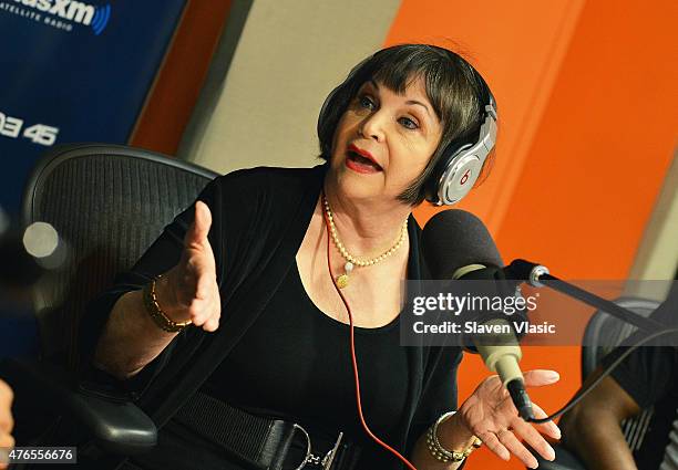 Actress Cindy Williams visits Shade 45 at SiriusXM Studios on June 10, 2015 in New York City.