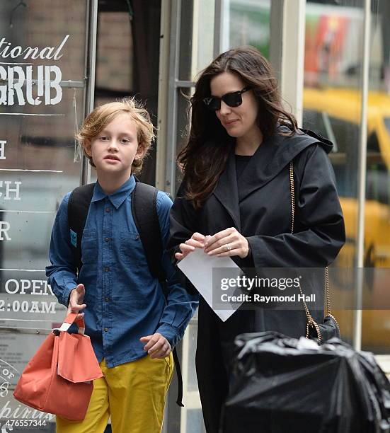 Actress Liv Tyler and Milo are seen walking in SoHo on June 9, 2015 in New York City.