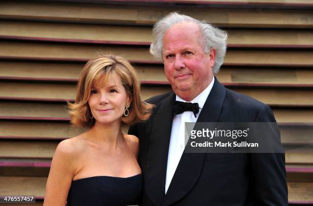 Editor of Vanity Fair Graydon Carter and Anna Scott Carter attend the 2014 Vanity Fair Oscar Party hosted by Graydon Carter on March 2, 2014 in West...