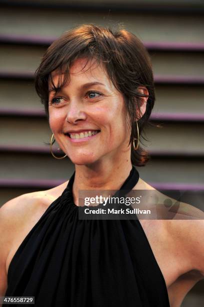 Actress Carey Lowell attends the 2014 Vanity Fair Oscar Party hosted by Graydon Carter on March 2, 2014 in West Hollywood, California.