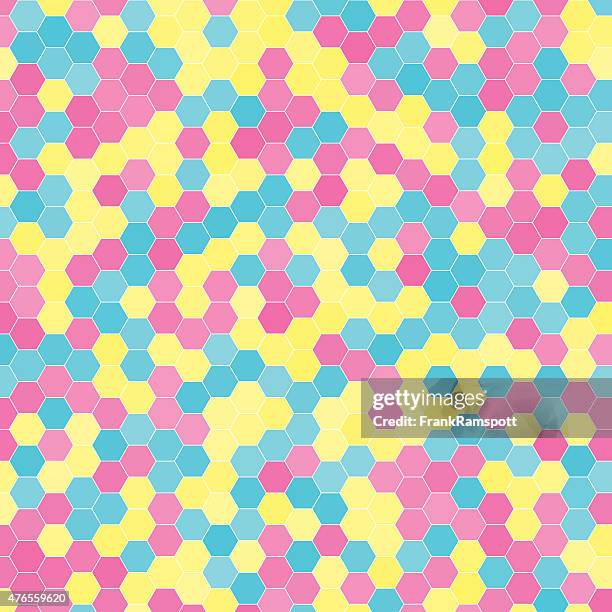 2 Color Hexagon Pattern Color Hexagon Pattern Square High-Res Vector Graphic - Getty Images