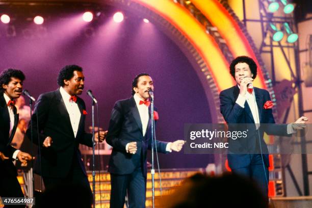 Pictured: Ali-Ollie Woodson, Otis Williams, Ron Tyson, Richard Street of the Temptations --