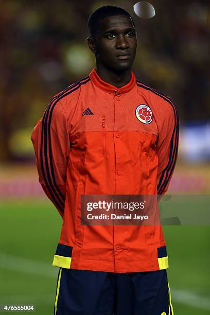 Cristian Zapata, of Colombia, before a friendly match between Colombia and Costa Rica at Diego Armando Maradona Stadium on June 06, 2015 in Buenos...