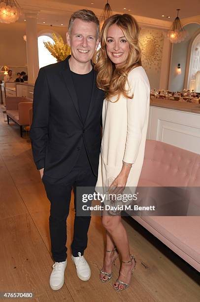 Patrick Kielty and Cat Deeley attend a private dinner in celebration of the Carolyn Murphy and cheekfrills collaboration at Spring at Somerset House...