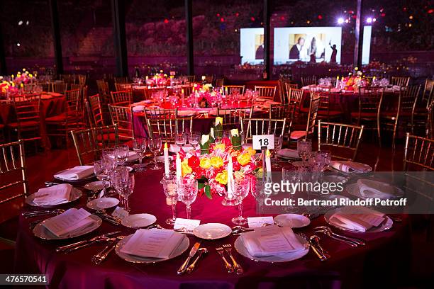 General view of the Martine Aublet Foundation Award Night at the Musee Du Quai Branly on March 3, 2014 in Paris, France.