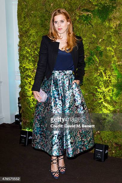 Princess Beatrice attends a fundraising gala auction and dinner hosted by Harrods in aid of the Garden Bridge Trust in its flagship restauraunt, The...
